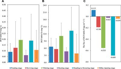 Vertical distribution and transformation of phosphorus and iron in paddy soils during the whole growth stage of rice